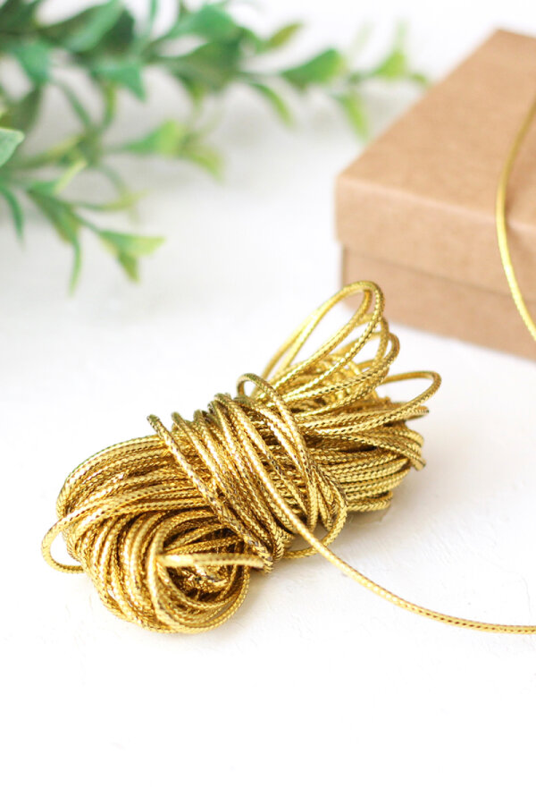 Dekoratif simli altın monofil ip / 500 metre (1 Top) - 2