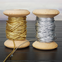 Dekoratif simli monofil ip / 3 metre (Altın) - 4