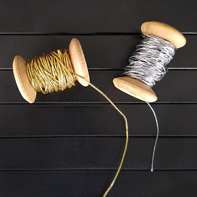 Dekoratif simli monofil ip / 3 metre (Altın) - 6