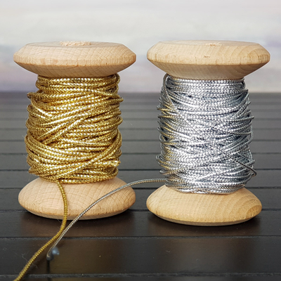 Dekoratif simli monofil ip / 3 metre (Altın) - 4