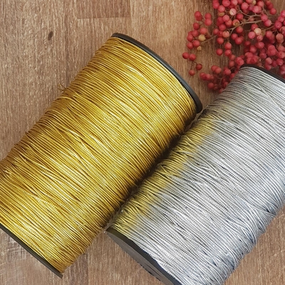 Dekoratif simli monofil ip / 10 metre (Altın) - 5