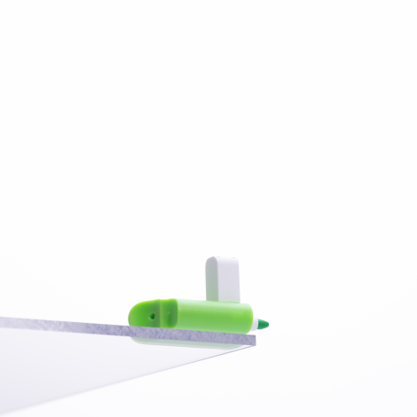 Dondurma fosforlu kalem, Yeşil / 1 adet - Bimotif