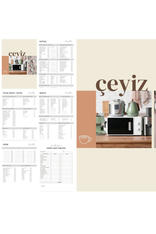Evlilik Planlayıcım, Düğün Yapılacaklar Listesi, Çeyiz Bütçe Listesi, Söz, Nişan, Kına için Defter - 2