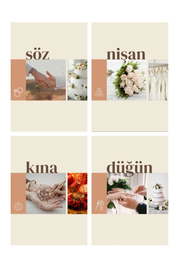 Evlilik Planlayıcım, Düğün Yapılacaklar Listesi, Çeyiz Bütçe Listesi, Söz, Nişan, Kına için Defter - 4