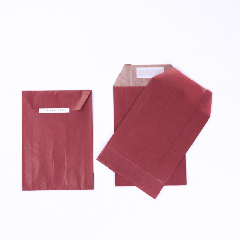 Hediye Paketi Bantlı 10li, Bordo / 15x4x21,5 cm (1 adet) - Bimotif