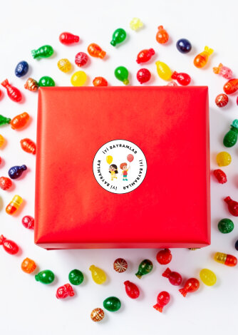 İyi bayramlar sticker, Bayram tebrik stickerı, 700 adet (20 sayfa) - Bimotif (1)