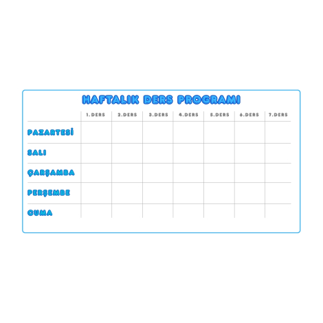 Kahraman figürlü isimlik, ders programı, kalem ve eşya sticker seti, mavi / 10 sayfa - Bimotif (1)