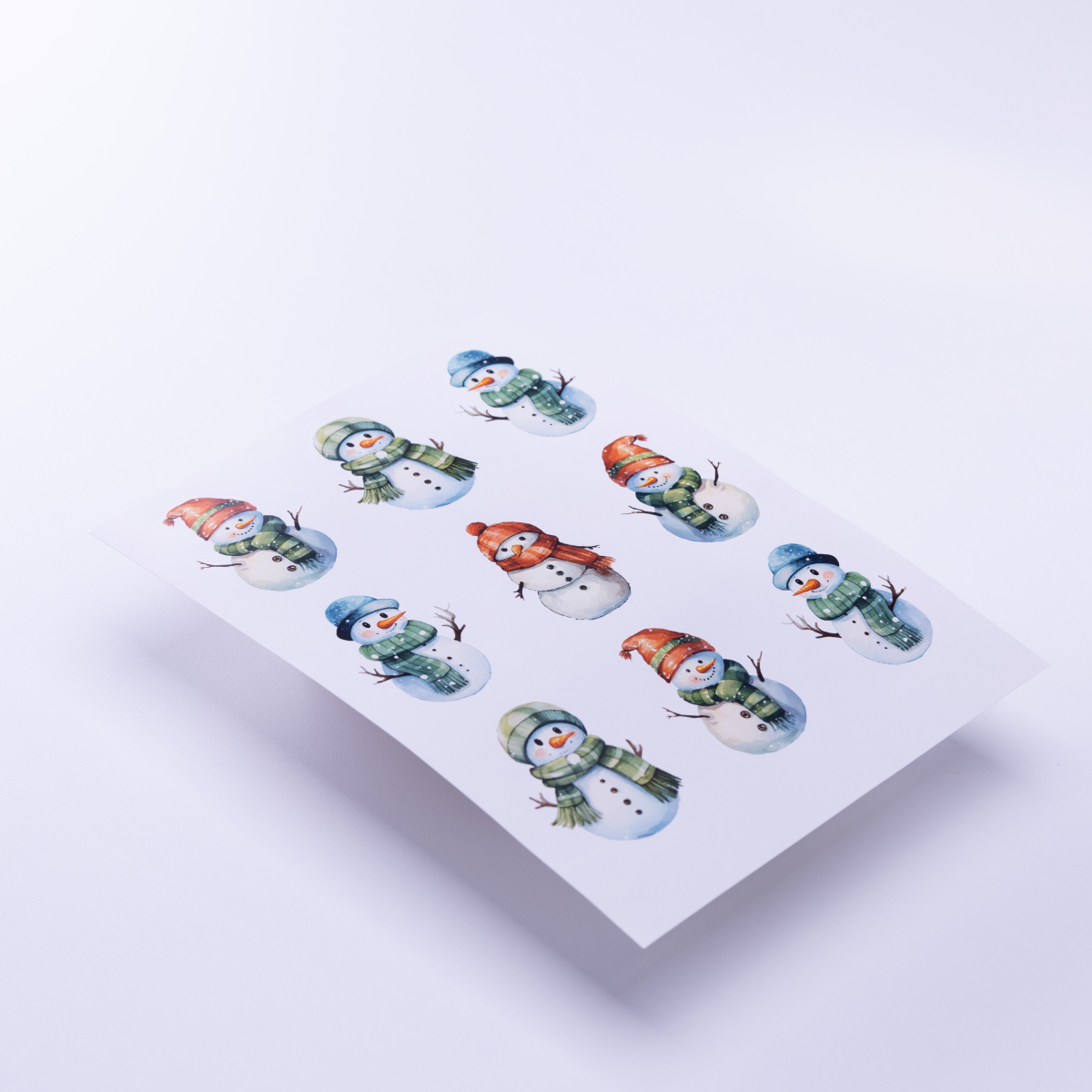 Kardan Adam Temalı Sticker, A5 / 2 Adet
