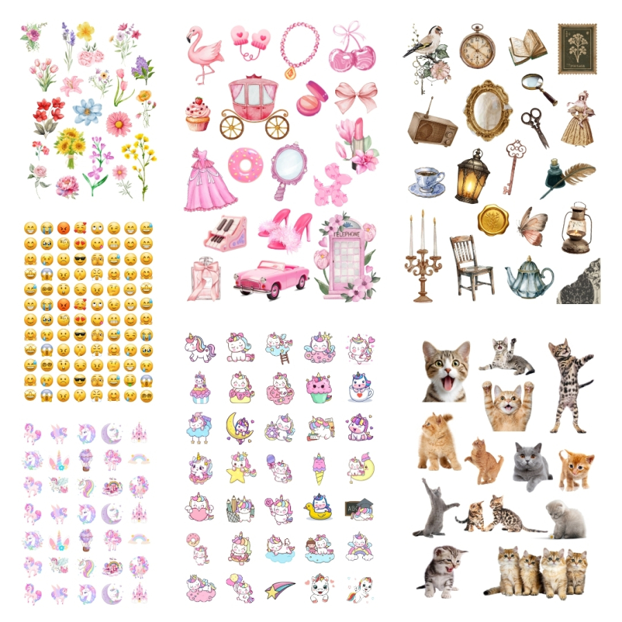 Karışık eğlenceli sticker, 1 Adet - 1