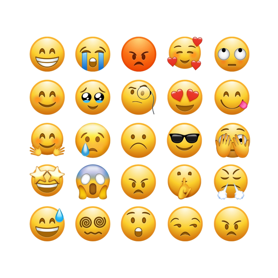 Karışık emoji, duygu ve yüz ifadesi sticker seti, 96 adet - 2
