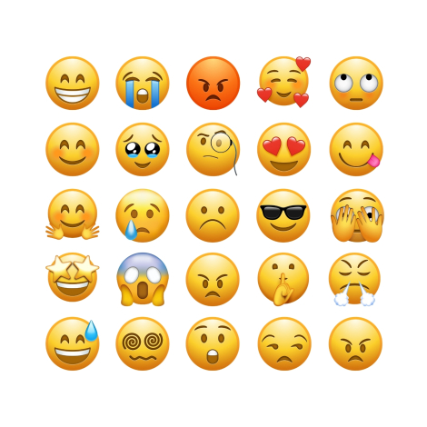 Karışık emoji, duygu ve yüz ifadesi sticker seti, 1920 adet - Bimotif (1)