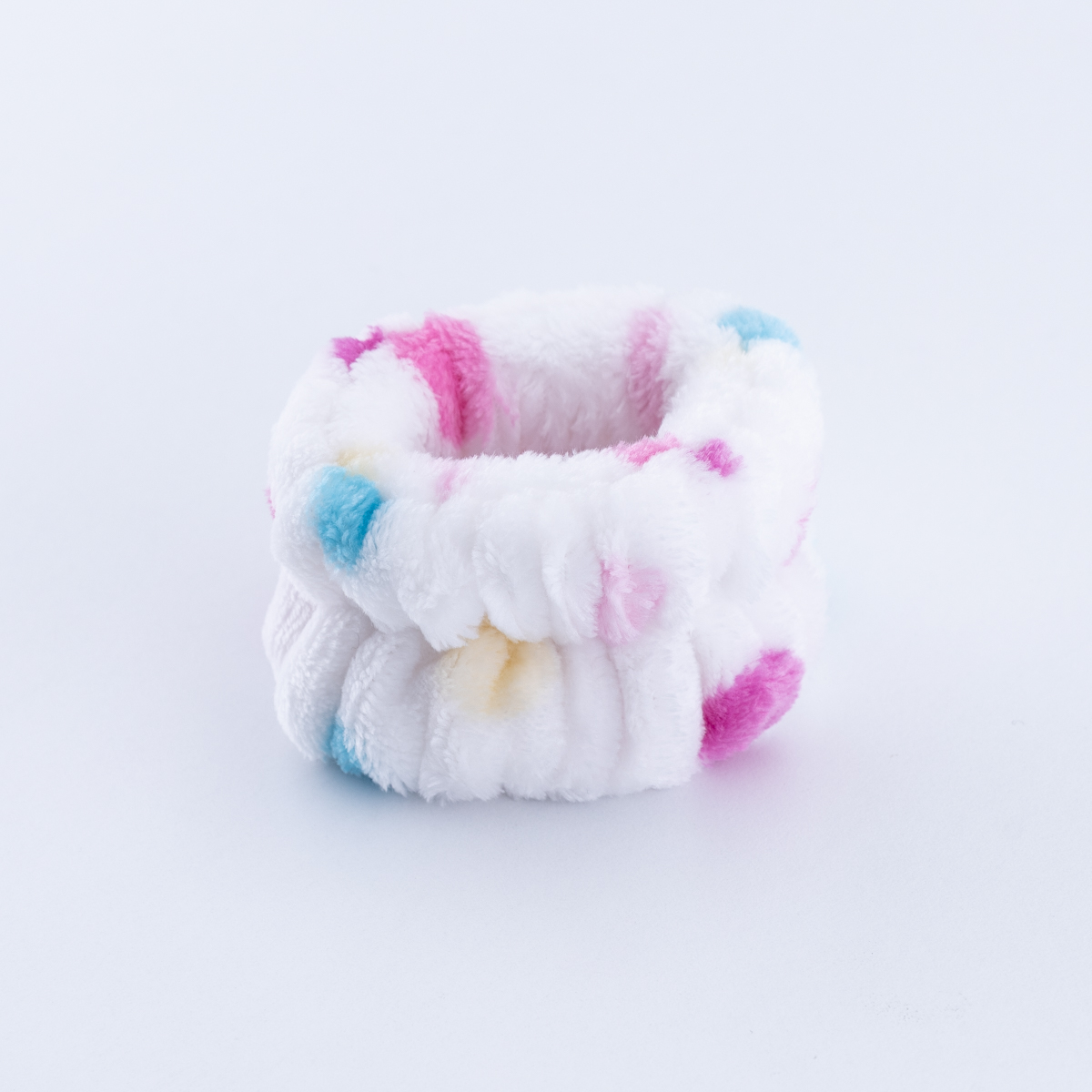 Karışık Renkli 2li Makyaj Ve Banyo Bileklik Bandı / Beyaz