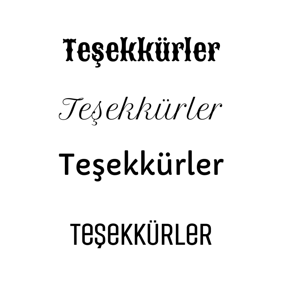 Karışık Teşekkürler yazılı sticker seti, (1 sayfa) - 2
