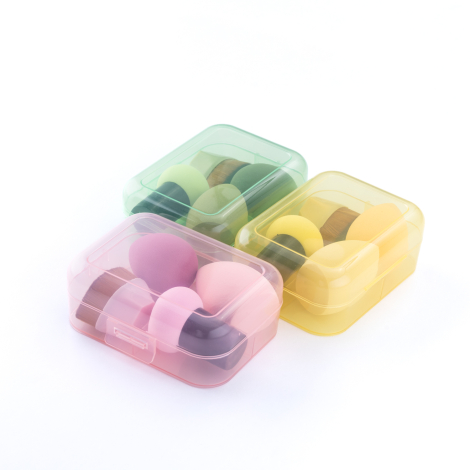 Kutulu 4lü Makyaj Süngeri Seti (Fondöten, Kapatıcı, Pudra Uygulama) - Bimotif (1)