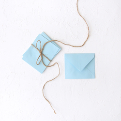 Minik zarf, 7x9 cm / 10 adet (Açık Mavi) - Bimotif