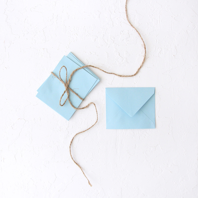 Minik zarf, 7x9 cm / 10 adet (Açık Mavi) - 1