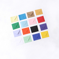 Minik zarf, 7x9 cm / 10 adet (Açık Pembe) - Bimotif (1)