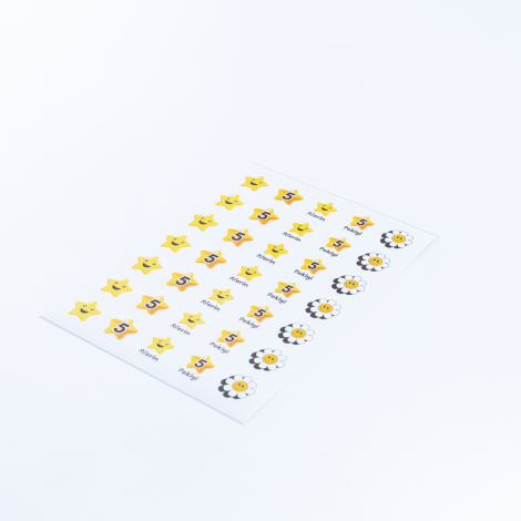 Öğrenci değerlendirme amaçlı şekilli sticker seti, 700 adet (20 sayfa) - Bimotif (1)