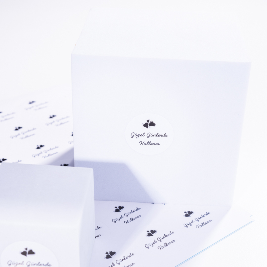 Paketlemeye özel 700 adet sticker, Güzel günlerde kullanın, kalpli - 3