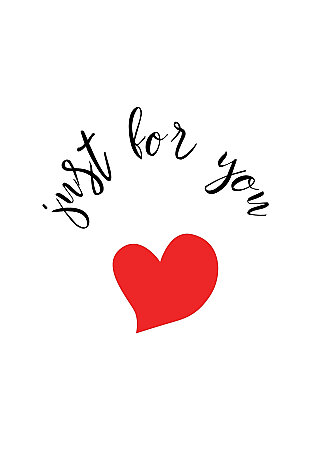 Paketlemeye ve Hediye Sunumlarına Özel 35 adet (1 Sayfa) Sticker - Just For You - 3