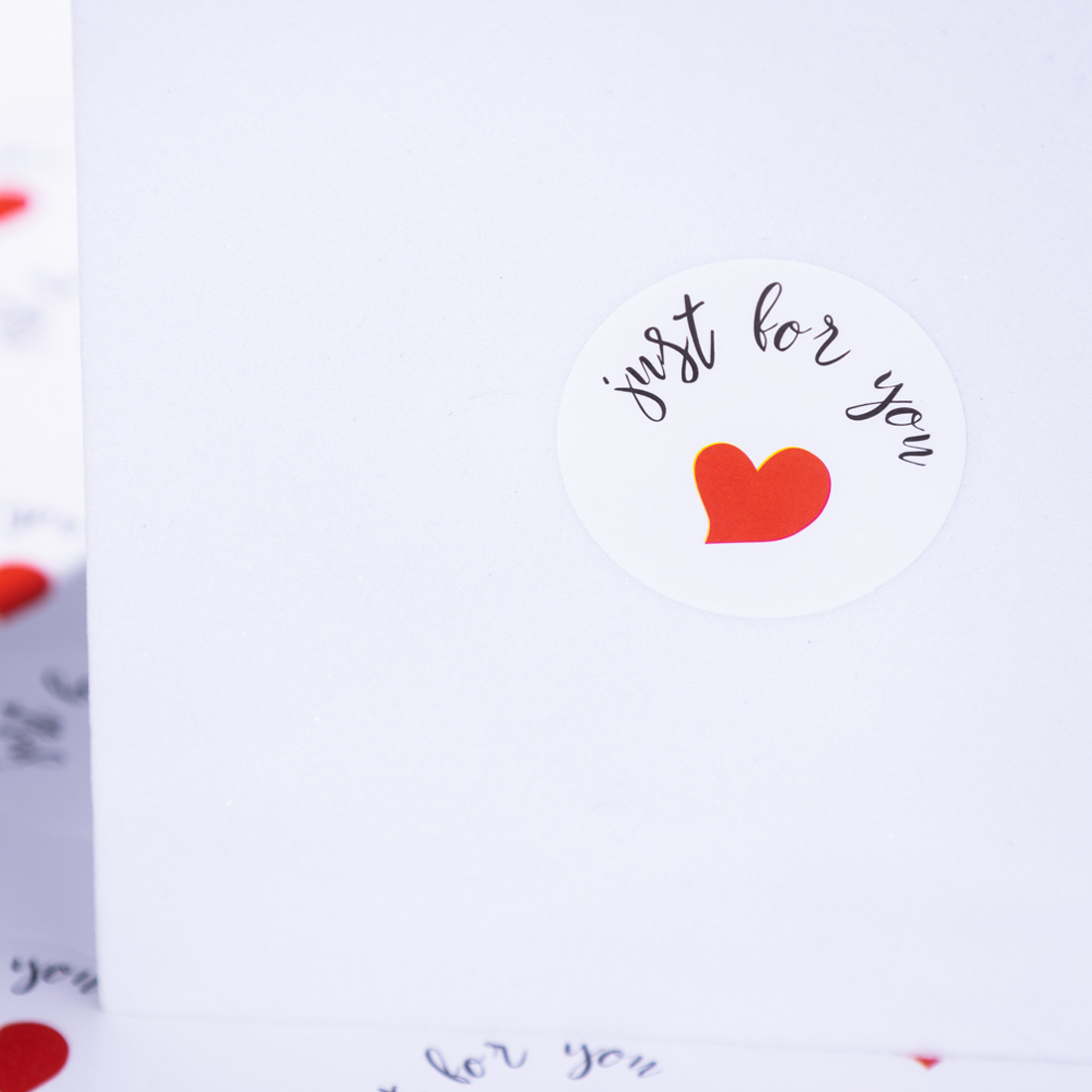 Paketlemeye Özel 875 Adet Sticker, Just For You
