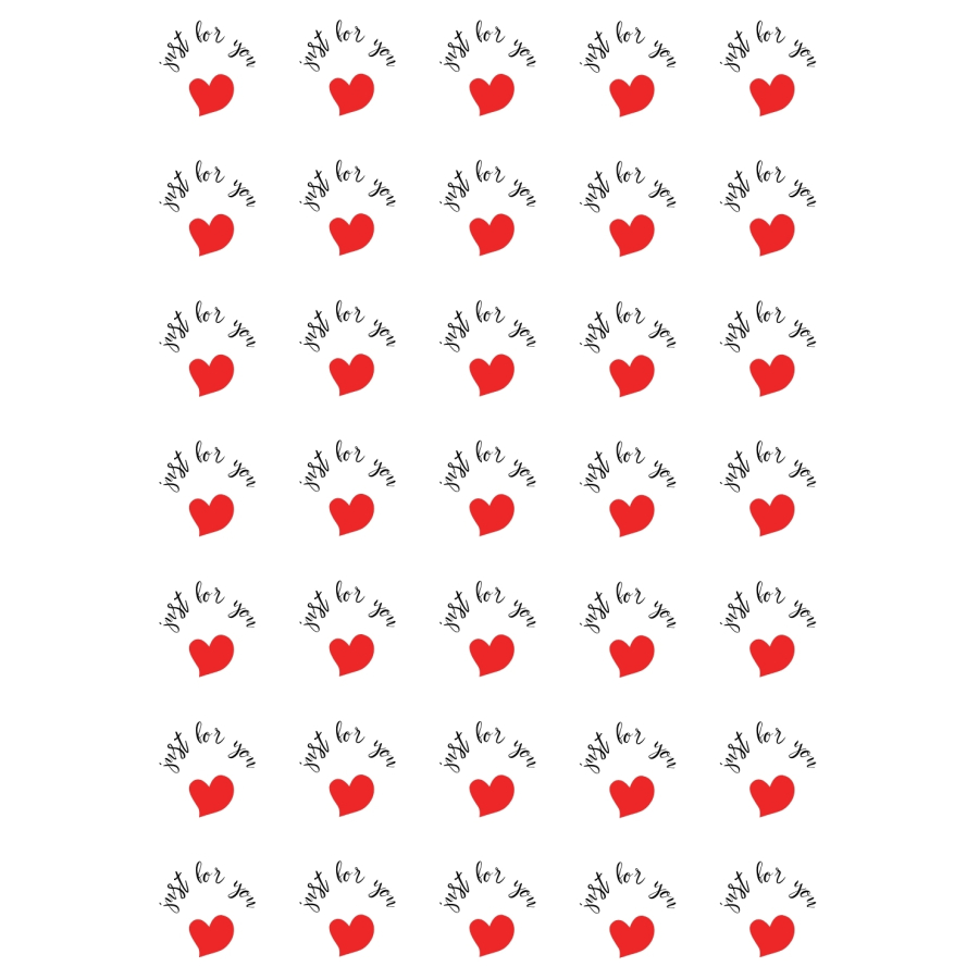 Paketlemeye özel 875 adet sticker, Just for you - 2