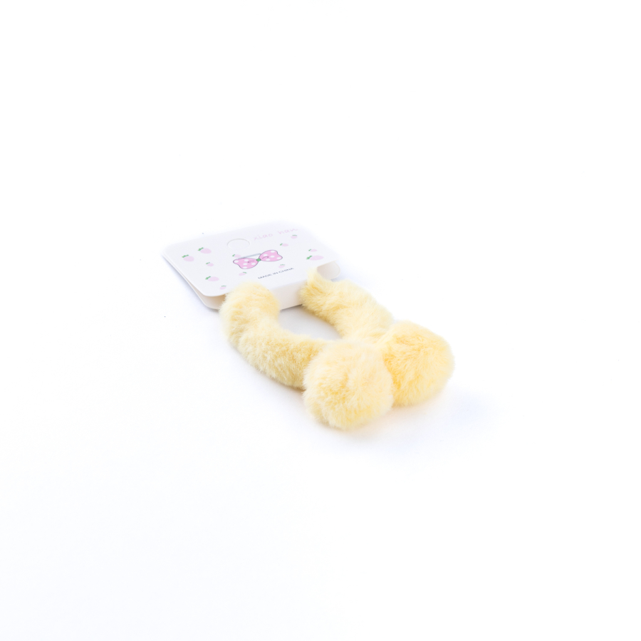 Peluş kurdele saç lastiği, Sarı - 2