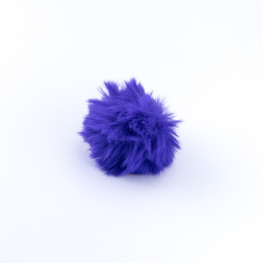 Peluş ponpon anahtarlık, gece mavisi - 2