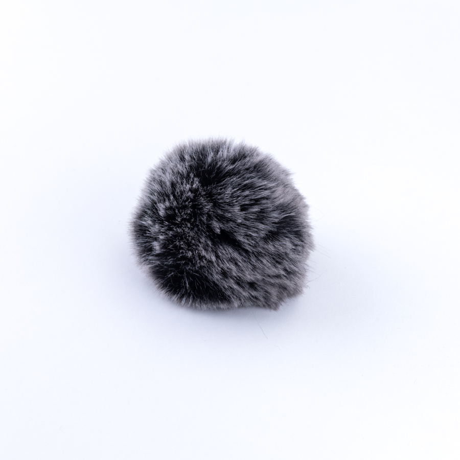 Peluş ponpon anahtarlık, kırçıllı - 2