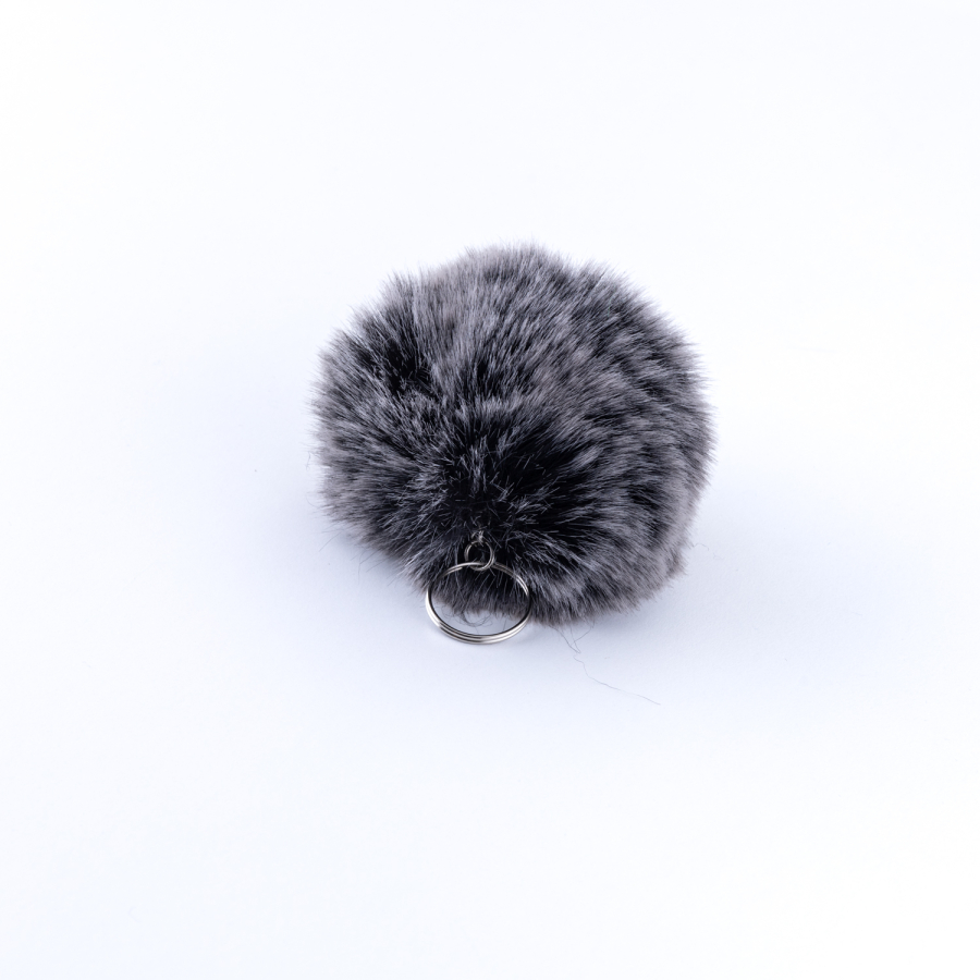 Peluş ponpon anahtarlık, kırçıllı - 1