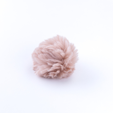 Peluş ponpon anahtarlık, pudra - Bimotif (1)