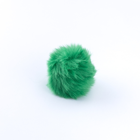 Peluş ponpon anahtarlık, yeşil - Bimotif (1)