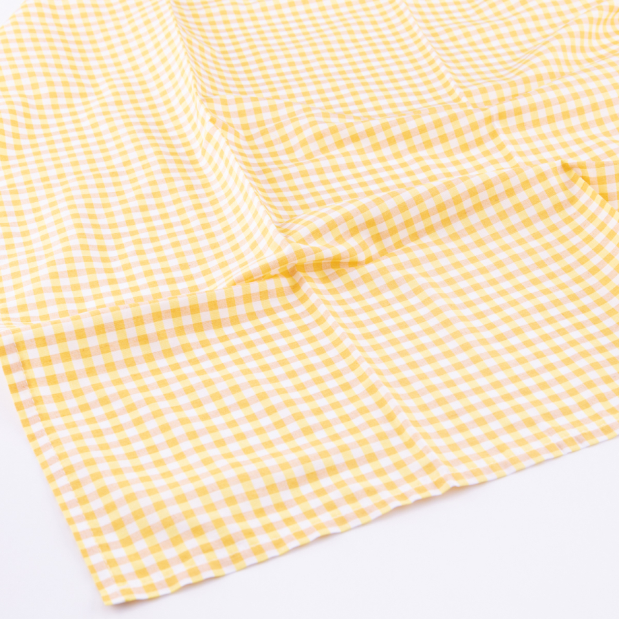 Pamuklu pötikare kumaş 3 metre, Sarı / En 150 cm - 1