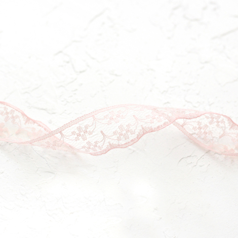 2 cm lace ribbon in light pink, 5 meters - Bimotif