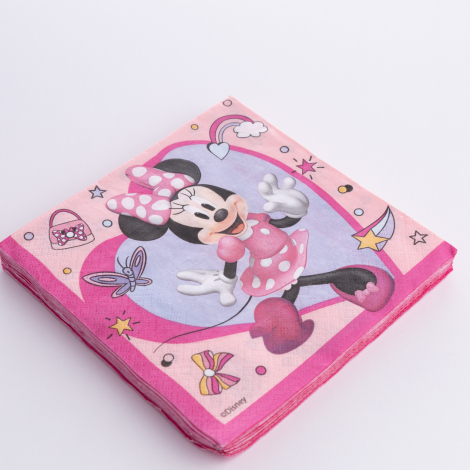 Micky Mouse Girl themed napkin, 33x33 cm / 4 pieces - Bimotif