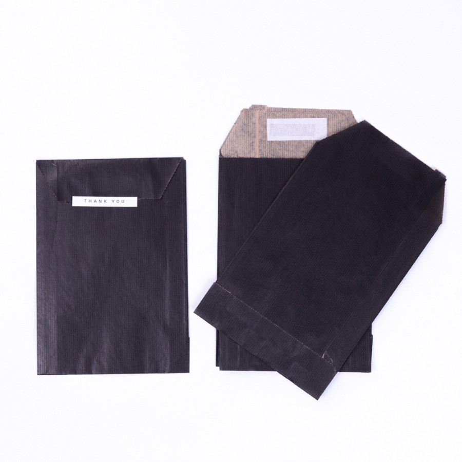 Gift pack of 5 with adhesive closure, Black, 25x6x30.5 cm, 1 piece - 1