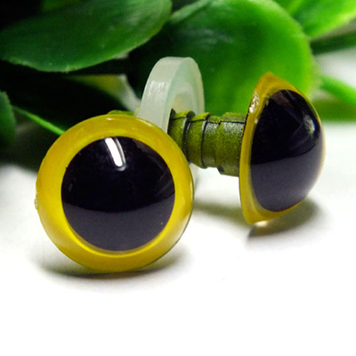 Amigurumi eye, yellow / 7 mm (2 pcs) - 1