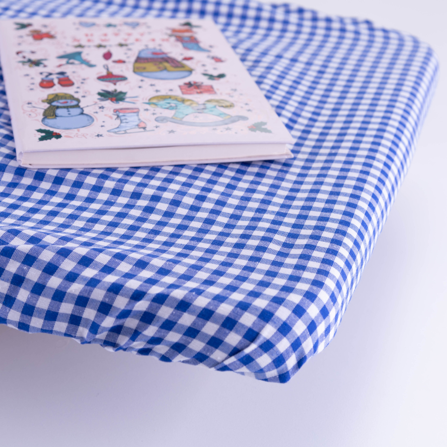 Zephyr fabric teacher tablecloth with elastic, 140x100 cm / Blue - 1