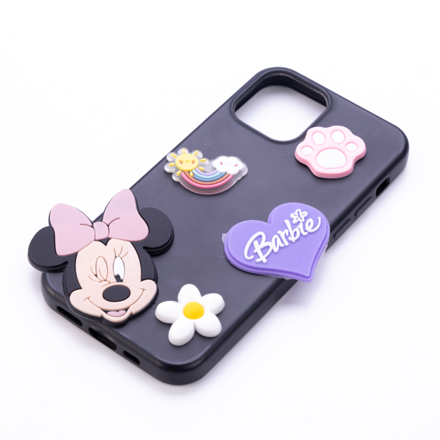 Adhesive phone case back ornament, girl mickey mouse - 1