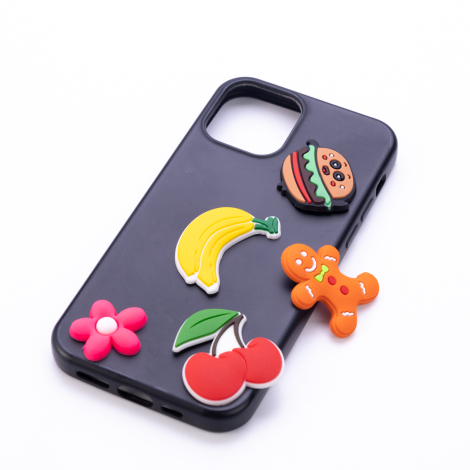 Adhesive phone case back decoration, colorful fruits - Bimotif