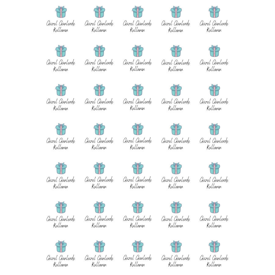 Set of stickers with the inscription Have a nice day, italic, 35 pieces - 1