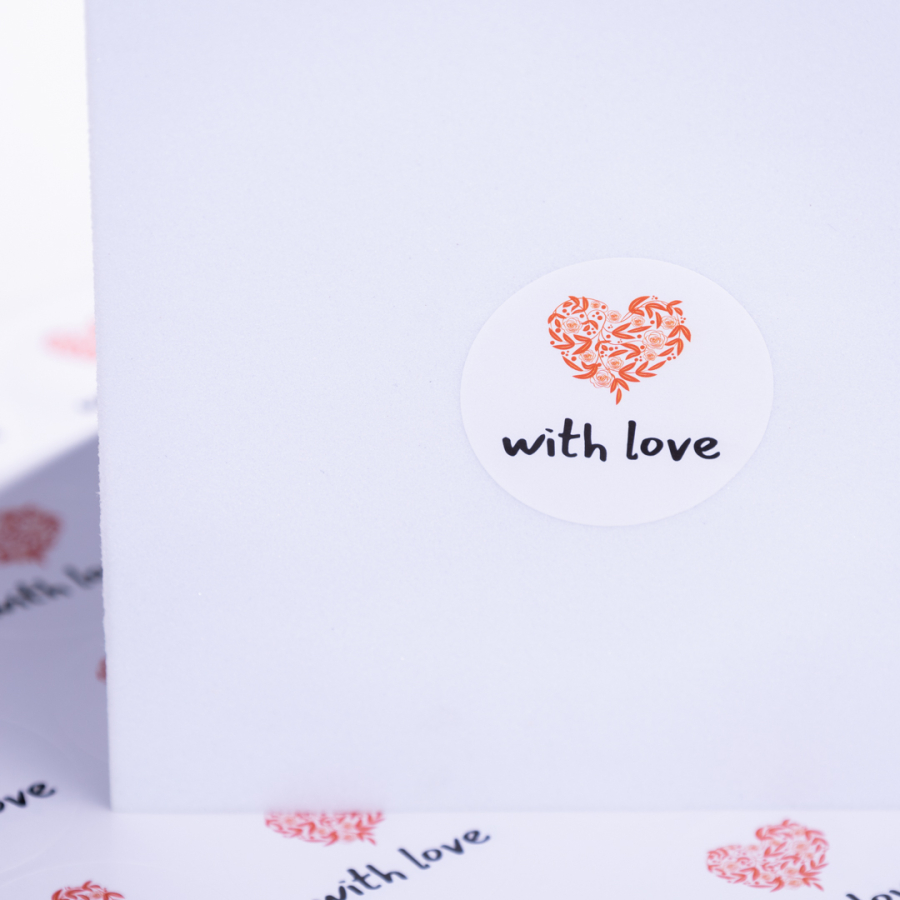With love written sticker set, 35 pieces - 3