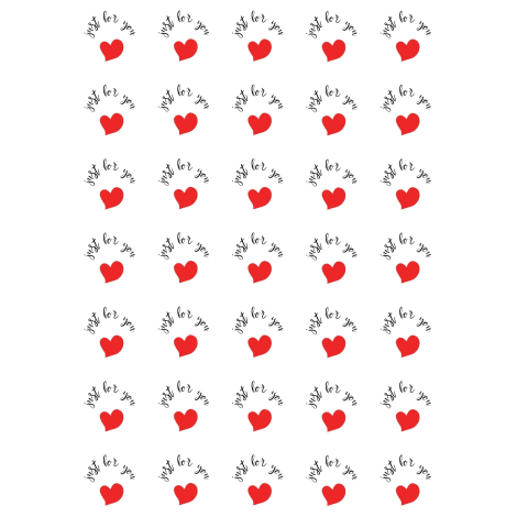 350 stickers special for packaging, Just for you - 2
