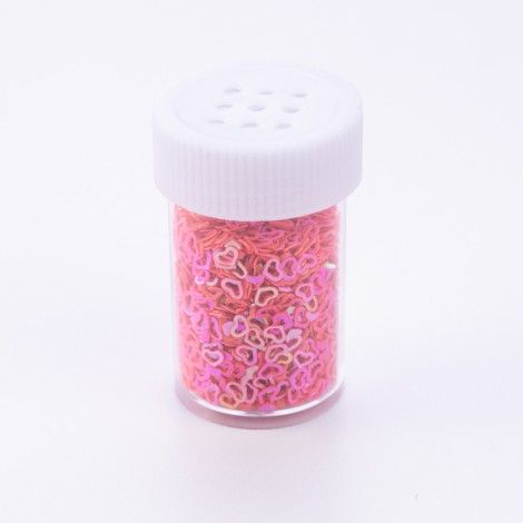 Micro powder heart, fuchsia, 1 piece - Bimotif