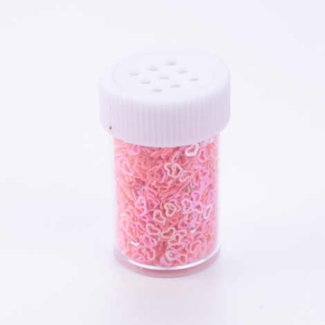 Micro powder heart, pink, 1 piece - Bimotif