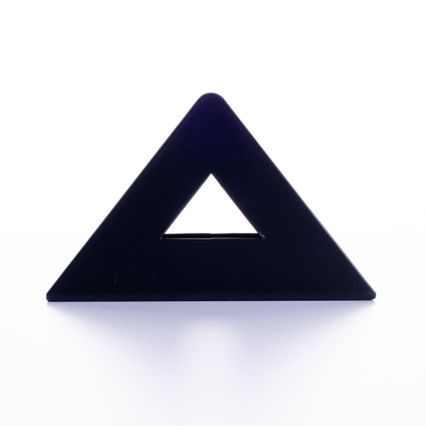 Triangular metal napkin holder, black - Bimotif (1)