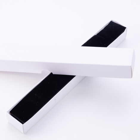 White 2-pack wristband box, 235x35x25 mm - Bimotif (1)