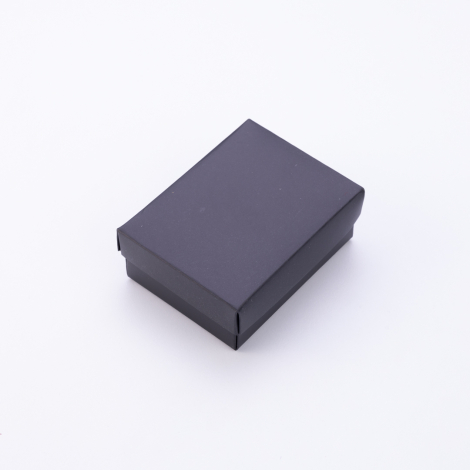 Black 2-piece necklace box, 85x65x30 mm - 2