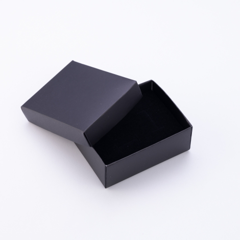 Black 2-piece necklace box, 85x65x30 mm - Bimotif