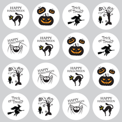 Sticker, halloween, 3.2 cm / 2 sheets - Bimotif